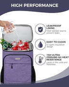 BAGLHER Lightweight Insulated Cooler Backpack - 30 Cans, Leak-Proof for Lunch, Picnic, Hiking, Camping Trips