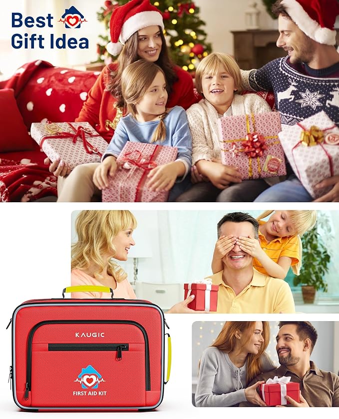 500 PCS First Aid Kit for Car Home Businesses, Well-Organized Emergency Kit, Survival Trauma Waterproof First Aid Kits for Travel Camping Home College Dorm Essential Supplies