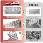 SecuCaptain Survival Emergency Thermal Blankets: 30 Pack Extra Large 84” x63” Space Mylar Blanket Kit for Outdoor Cold Winter Camping Hiking Car Bug Out Bag or First Aid