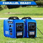 3450-Watt Portable Inverter Generator for Home Use, 1.6Gallon Large Fuel Tank Up to 8.3 Hours Use, 120V Gas Powered Generator Super Quiet - EPA Compliant