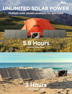 Litheli Eclair 1000 Portable Power Station, 1069Wh 1800W Solar Generator with LiFePO4 Battery, Fast 1H Charging Backup Power for Camping, RV Travel, Home Use, Emergency (Solar Optional)