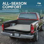 LOSTHORIZON Truck Bed Camping Air Mattress with Foam, Self Inflating Sleeping Pad for Full Size 6-6.5FT with Pump Sack, 4.5" Thick