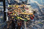 GameMaker Open Fire Cooking Grill – Portable Campfire Grill for Open Flame Cooking, Firepits, Outdoor Fire Rings & Camping – Heavy-Duty, Easy Setup & Adjustable Height