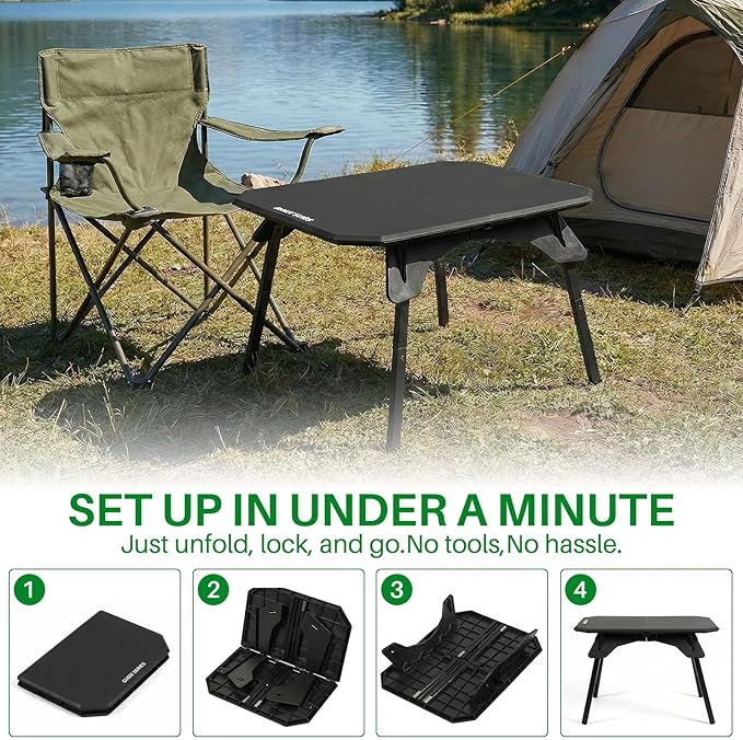 TOPCHANCES Folding Camping Table Outdoor,Ultralight Aluminum Camping Tables Multifunctional Portable Folding Table with Carrying Bag for Holiday Festival Camping Travel Picnic Grilling