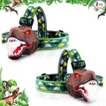 Dysaim LED Spray Headlamp - Essential Headlight for Kids Camping Gear | Dinosaur Toy Headlamp Flashlight for Boys and Girls | Ideal Gift for Birthday, Halloween, Christmas and New Year, 2 Pack