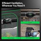 VIVOSUN Smart Air Filtration T4 Kit 4", AeroZesh T4 Inline Duct Fan with E12 Speed Controller, Carbon Filter & 8' Ducting, Cooling & Ventilation System for Grow Tents, Indoor Gardening, Hydroponics