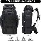 Hiking Backpack for Men 70L/100L Camping Backpack Military Rucksack Molle 3 Days Assault Pack for Climbing | Camping Backpack, 3 Days Assault Pack, for Climbing