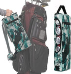 Golf Cooler Bag Plus Ice Pack Soft Sided Insulated Cooler Bag- Holds 6 Pack of Cans or 2 Wine Bottles - Grey Camo Golf Beer Sleeve Black Fits Discreetly in Golf Bags