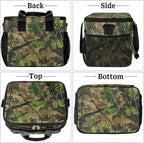 Leakproof Reusable Insulated Cooler Lunch Bag Camouflage Forest Tree Pattern Picnic Lunch Box for Women Men Cooler Tote Office Work Camping Beach 24 Can 15L