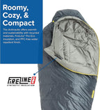 Big Agnes Anthracite - Backpacking Sleeping Bag, 3 Season, Lightweight, Compact