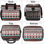 Leakproof Reusable Insulated Cooler Lunch Bag Ethnic Aztec Geometric Picnic Lunch Box for Women Men Cooler Tote Office Work Camping Beach 24 Can 15L