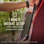 Coleman Skylodge Instant Tent with Rainfly, 4/6/8 Person Family Tent Sets Up in a Minute, Includes Pre-Attached Poles & Carry Bag, Made of PFAS-Free Materials