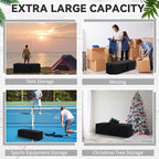 46 x 12.5 x 12.5 Inch, 120 L Extra Large Duffle Bag Camping Tent Storage Bag Heavy Duty Waterproof Sports Equipment Carrying Case for Tent Pole Travel Canopy Hammock Tripod Fishing Outdoor