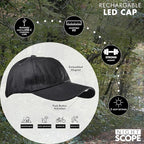 MagnaLite Pro Sport Cap with Hands-Free Magnetized Brim and Powerful Magnetic Rechargeable Mini-LED Attachment