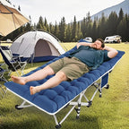 2 Pack Camping Cot with Mattress Comfortable Cot Bed Folding Cot for Adults with Carry Bag Cots for Sleeping Kids Guest Bed Heavy Duty Outdoor Indoor Home