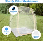 All Weather Proof Pod Sports Tent,Outdoor Weather Tent Sports Pod Pop Up Shelter with Sealed Floor,2-4 Person Clear Tent for Sport Event,Camping,Fishing 8 Sizes & Multicolor