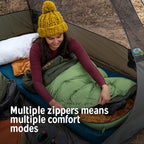 Kelty Supernova Down Sleeping Bag, Compact + Lightweight, Roomy Shape for All Body Types and Sleep Positions, Recycled Shell Fabrics