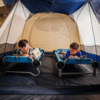 Disc-O-Bed Youth Double Cot Kid-O-Bunk, Modular for Bunk Beds, Dual Cots, or Bench with 2 Carry Bags for Portable Transport