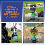 Flame King FK-0.5LB-2 (1/2LB) Refillable Empty Propane Cylinder Tank for Small Propane Lamps, Lanterns and Camp Stoves (2-pack)