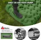 HiiPeak Camping Sleeping Pad, Ultralight Camping Mat with Pillow, Built-in Foot Pump Inflatable Sleeping Pads Compact for Camping Backpacking Hiking Traveling Tent