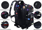 LHI Military Tactical Backpack for Men and Women 45L Army 3 Days Assault Pack Bag Large Rucksack with Molle System - Fluorescent Tie Dye