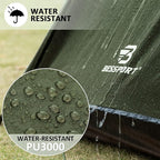 Bessport Camping Tent 1/2 Person Tent Waterproof Two Doors Backpacking Tent Easy Setup Lightweight for Outdoor, Hiking Mountaineering Travel