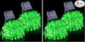 JMEXSUSS 2 * 200 LED Green Solar Rope Lights, 66ft IP 65 Waterproof Solar String Light Outdoor, 8 Modes Christmas Lights for Camp Trampoline Ladder Slide Tent (Pack of 2)