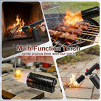 Propane Torch Gun，Flame Thrower,Cooking Blow Torch Gun with a Safety Lock,Charcoal Lighter,Adjustable Kitchen Torch Gun for Campfire，Grill, Sous Vide, BBQ (Tank Not Included)