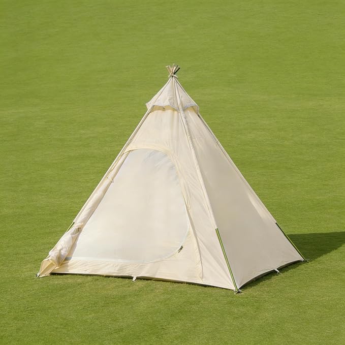 300D Oxford Fabric Pyramid Tent - Waterproof & Windproof Camping Tent for Backpacking & Hiking Trips