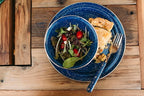 GSI Outdoors Sierra Enamel Table Set for Four with Bowls, Plates and Cups for Camping