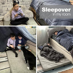SleepReady Portable Floor Mattress & Guest Bed | 3" CertiPUR-US Memory Foam | Roll out in seconds | Twin, Single, Kid | Guest, Car, Camping, Dorm, Travel Essentials | Waterproof | 1 yr warr