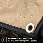 Awning Wall 6.6FT x 8.5FT Multi-Side Universal Awning Extension Waterproof Ripstop UV-Resistant for Windbreak & Sun Shade