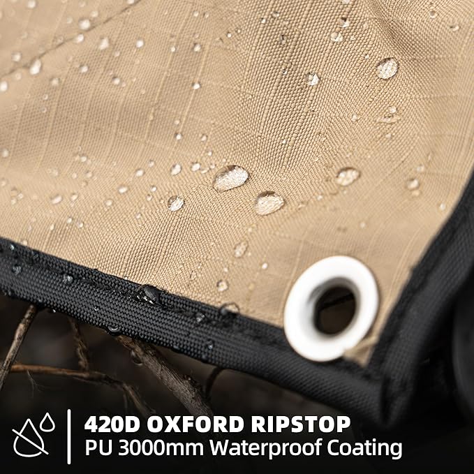 Awning Wall 8.2FT x 8.5FT Multi-Side Universal Awning Extension Waterproof Ripstop UV-Resistant for Windbreak & Sun Shade