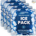 Rapid Performance Reusable Ice Packs for Lunch Boxes, Lunch Bags or Coolers | 4 Pack | Cold for Up to 12 Hours | Ice Packs for Cooler, Long Lasting for Camping, Beach, & School