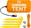 Monterra Emergency Tent, 2 Person Survival Shelter, Thermal Mylar, Waterproof, Outdoor Camping Gear and Equipment, Survival Kits, Compact Bivvy Tarp, Includes Paracord and Accessories. (Orange 1 Pack)