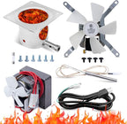 Traeger Grill Parts Kit by Canamax - Complete Set for Pellet Grill Auger Motor, Induction Fan, Fire Burn Pot, Hot Rod Igniter, Fuse, Power Cord - Compatible with Traeger, Pit Boss, Camp Chef, Z Grills