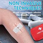 Senvok Emergency Wound Closure Device 4 Pcs - Upgraded Zip Stitch Wound Closure Strips - Butterfly Bandages Laceration Closure Strips for Quick, Painless, Stitchless Wound Closure