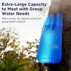 Membrane Solutions Gravity Water Filter Pro 6L, NSF/ANSI 42&372&401 Certified, 0.1 μm Versatile Water Purifier Camping with Adjustable Tree Strap Storage Bag, Survival Gear for Emergency Preparedness