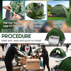 Camping Tents for Homeless Bulk Homeless Backpacking Supplies 2 Person Pop up Adult Waterproof Instant Easy Setup Tent for Hiking, Outdoor, Travel, Camping, Donation