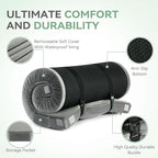 Sinweek Memory Foam Camping Mattress CertiPUR-US Waterproof Portable Roll Up Mattress for Adults Cot Mattress Car Van Sleeping Mat Pad with Carrying Bag