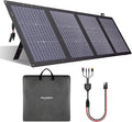 220W Foldable Solar Panel, Bifacial Monocrystalline, 25.9 Voc High Voltage, Waterproof, for Portable Power Station, Camping, RV, with Kickstand and Carrying Bag
