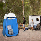 Leader Accessories Pop Up Shower Tent Dressing Changing Room Privacy Portable Camping Shelters 4' x 4' x 78" H Extra-Large Space