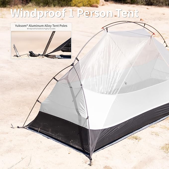 Naturehike Mongar Pro 1/2/3 Person Backpacking Tent,Waterproof Nylon Easy Setup Lightweight Camping Tent