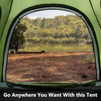 MOON LENCE Pop Up Camping Tent, 3-4 Person Portable Automatic Instant Tent Windproof for Camping, Hiking, Mountaineering