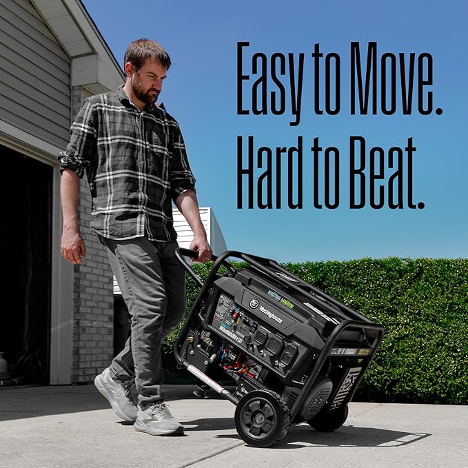 Westinghouse 7500 Peak Watt EFI Dual Fuel Home Backup Portable Generator, Remote Electric Start, Transfer Switch Ready, Gas and Propane Powered, CO Sensor, CARB Compliant