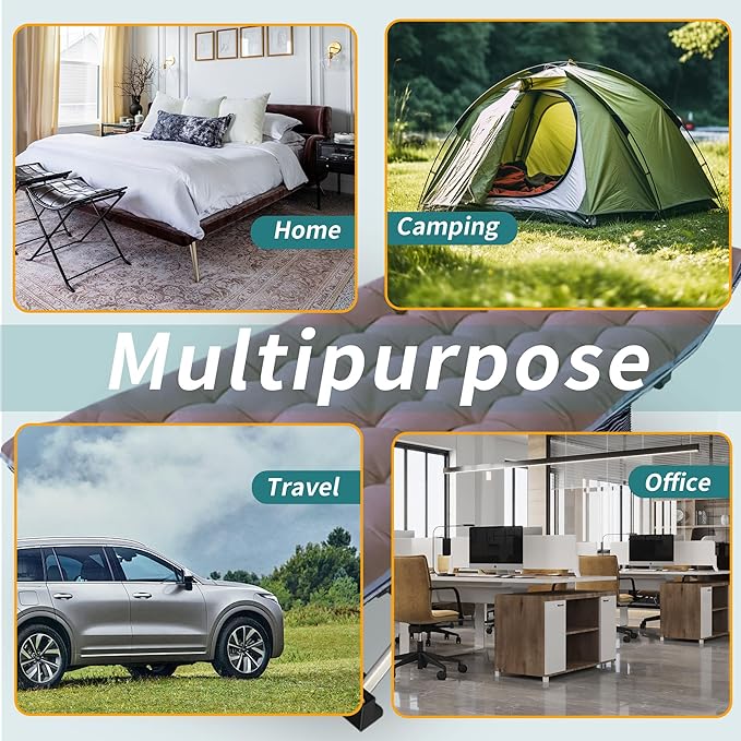 2 Pack 79" L x 32" W x 18" H Oversize XXL Camping Cot with Comfortable Mattress for Adults Extra Wide Cots for Sleeping with Carry Bag Folding Cot Heavy Duty Camping Bed for Home Office Outdoor