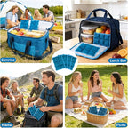 4pcs Reusable Ice Packs for Lunch Boxes & Coolers, (6”x4”x0.7”) Slim Freezer Packs for School Lunch Bags, Small Non-Toxic Cooler for Picnic & Camping