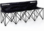 QUICKPLAY PRO Portable Folding Bench – Available in 4, 6, and 9 Seats & 6-Seat Shelter | Heavy-Duty, Fast Set-Up Seating for Sports, Camping, and Outdoor Activities