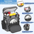 Tactical Cooler Backpack - 42 Cans Backpack Coolers Insulated Leak Proof for Men Adults, Soft Cooler Insulated Backpack for Lunch, Work, Camping, Hiking, Picnic, Beach & Travel