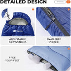 Sleeping Bag for Adults Warm Weather, Compact Lightweight Backpacking Sleeping Bag with Compression Sack, Camping Essentials Gear for Hiking Travel Climbing Outdoor & Indoor Use